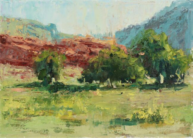 Susie Hyer  Summer in Red Rock Country Oil on Panel