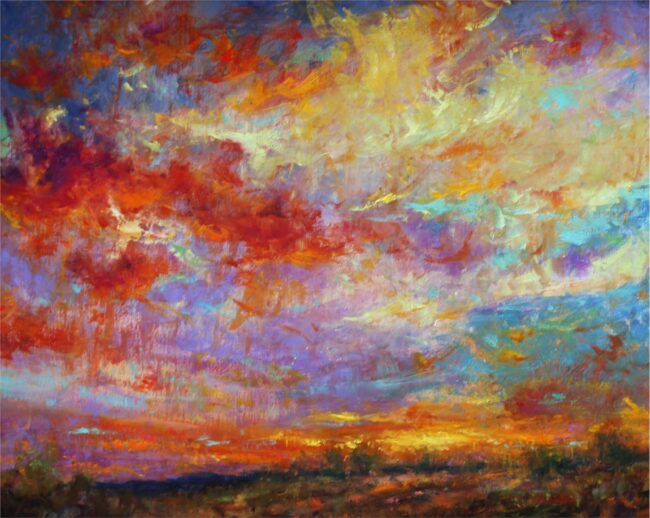 Bill Inman Painting Paint The Sky Oil on Board