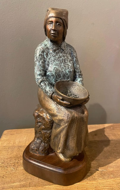 Doug Hyde Sculpture Acorn Gatherer Bronze