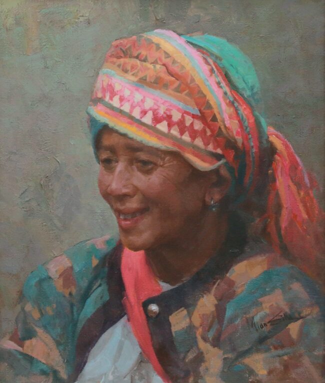 Mian Situ Painting Hani Tradition Oil on Canvas