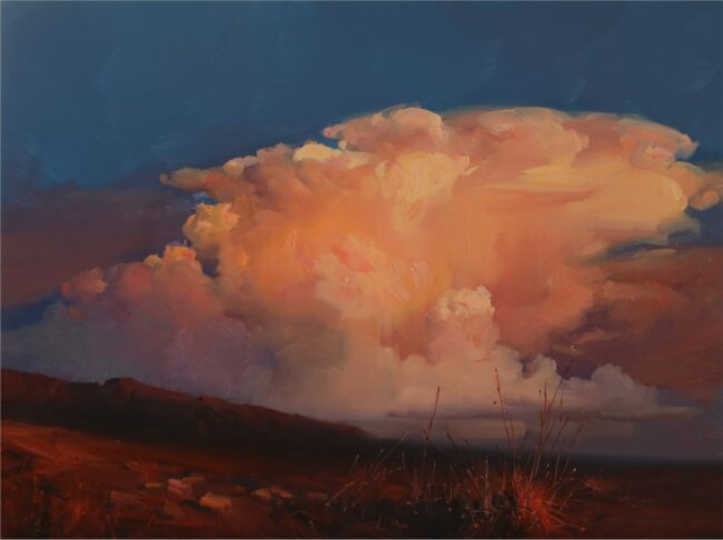 Zhaoming Wu Painting Evening Symphony Oil on Linen