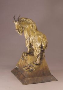 Dave LaMure Jr Sculpture Sawtooth Sentinel Bronze