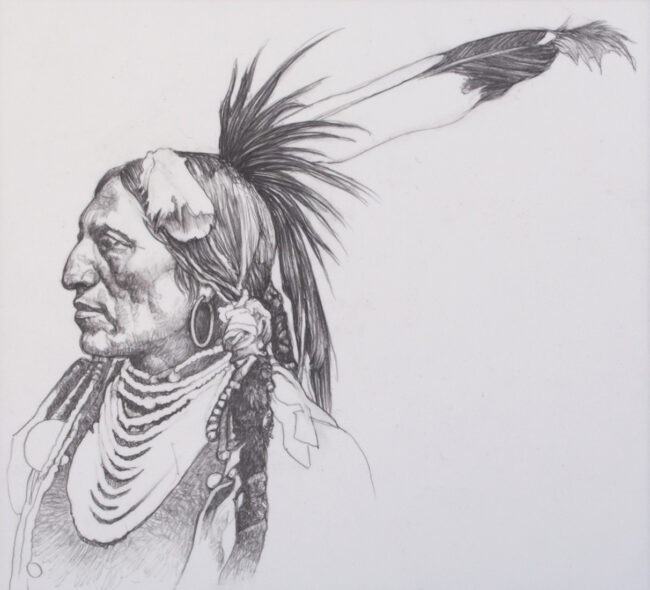 Thomas Blackshear II Drawing Long Feathers Pencil on Paper