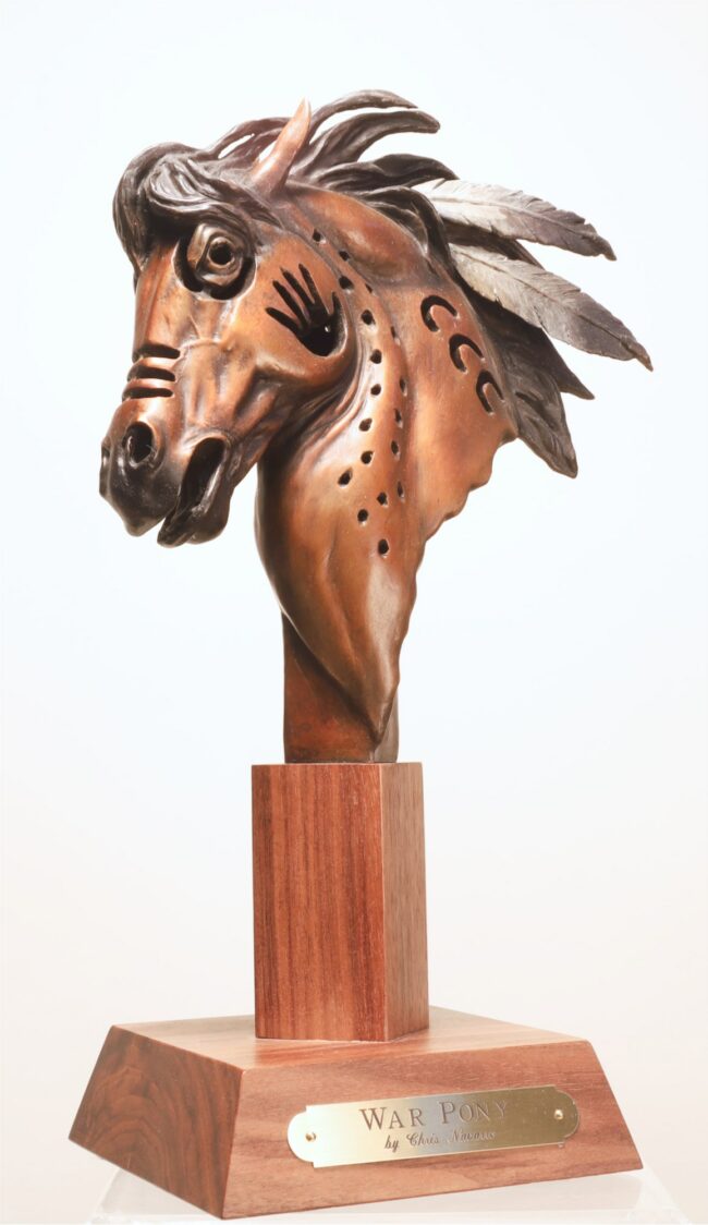Chris Navarro Sculpture War Pony Bronze
