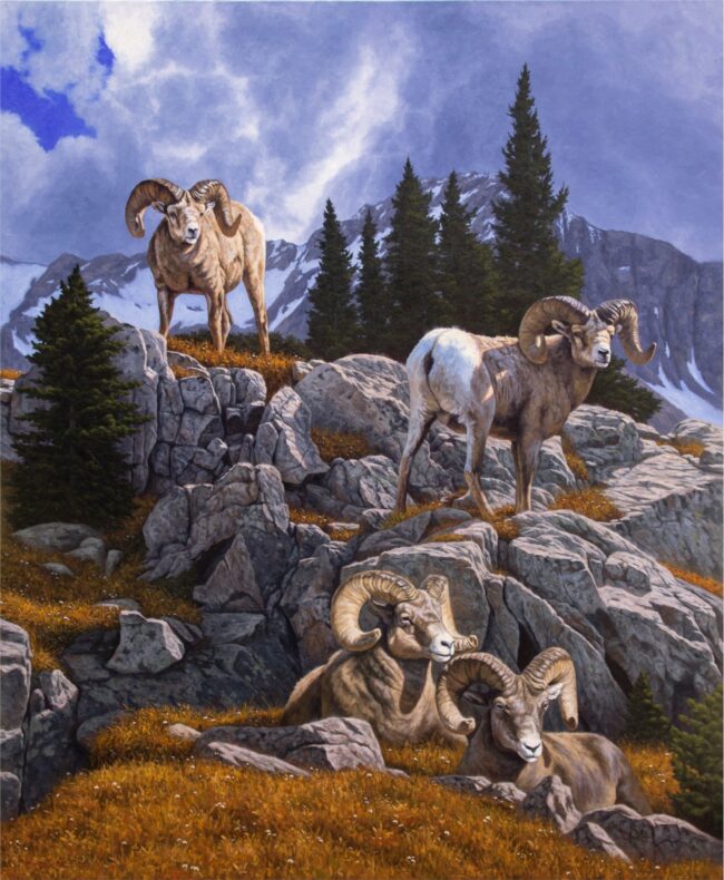 Cody Oldham Painting Monarchs of the Mountain Oil on Canvas