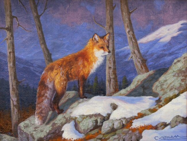 Cody Oldham Painting Winter Warrior Oil on Canvas