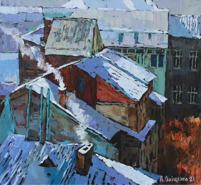 Alexandr Onishenko Painting Atelier's Window Series Oil on Canvas