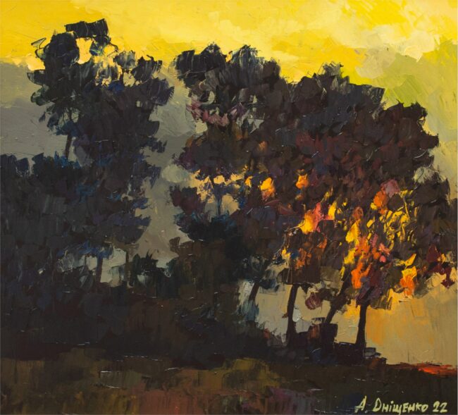 Alexandr Onishenko Painting Burning II Oil on Canvas