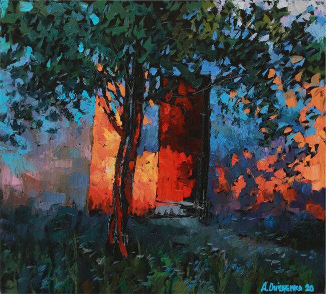Alexandr Onishenko Painting Trevali Sunset Oil on Canvas