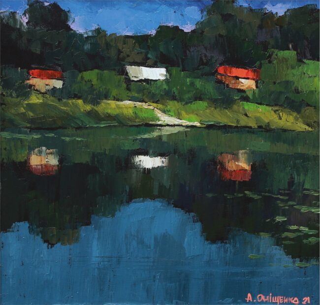 Alexandr Onishenko Painting Water Landscape Oil on Canvas