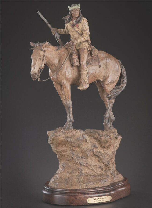 Bill Nebeker CA Sculpture Ever Vigilant Bronze
