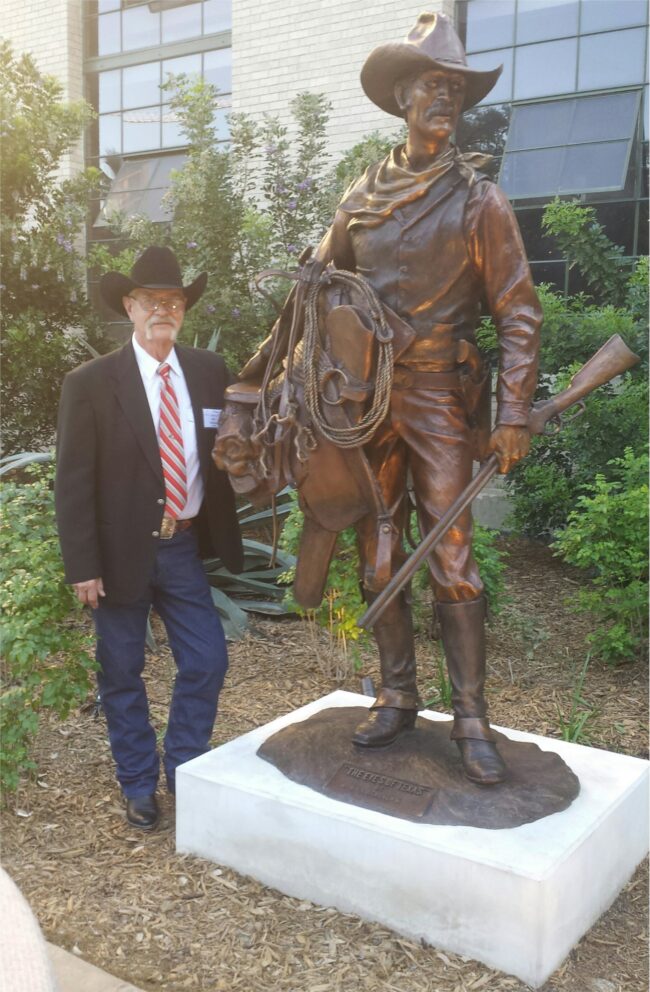 Bill Nebeker CA Sculpture The Eyes of Texas Bronze