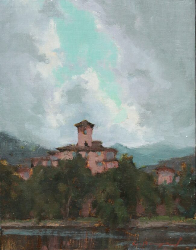 Chula Beauregard Painting Broadmoor Sky Oil on Canvas