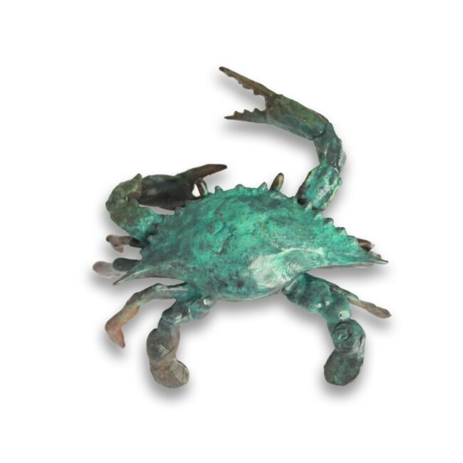 Dan Chen Sculpture Blue Crab Bronze