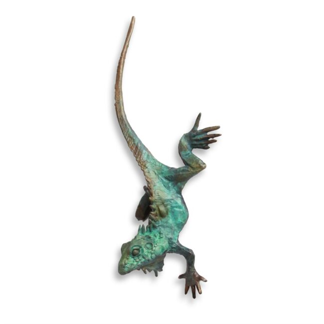 Dan Chen Sculpture Iguana Bronze