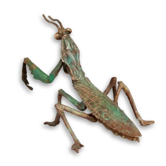 Dan Chen Sculpture Praying Mantis Bronze