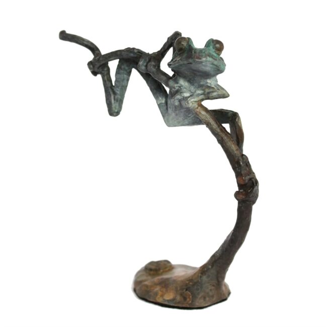 Dan Chen Sculpture Tree Frog A Bronze