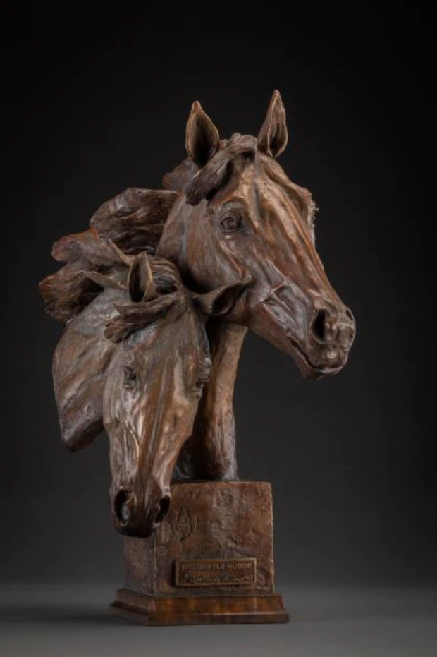 Deborah Copenhaver-Fellows Sculpture Gentle Nudge Bronze