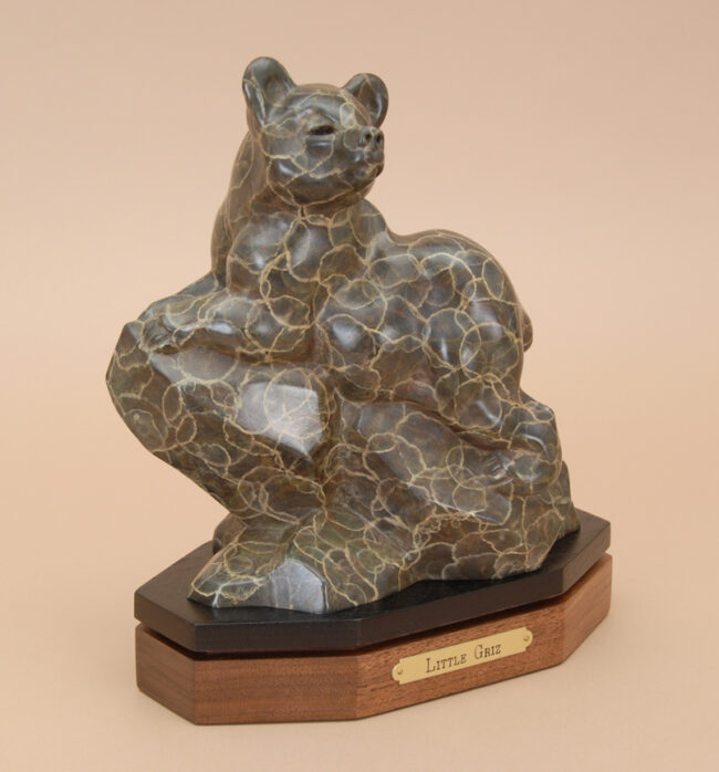 Gerald Balciar Sculpture Little Griz Bronze