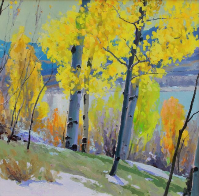 Gregory Packard Painting Autumn Brilliance Oil on Panel
