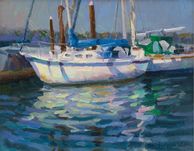 Gregory Packard Painting Morning Reflections Oil on Panel