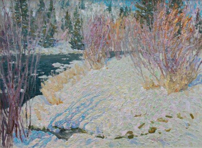 Gregory Packard Painting Subtle Winter Whisper Oil on Panel