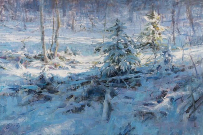 Jared Brady Painting Winter Solstice Oil on Linen Panel