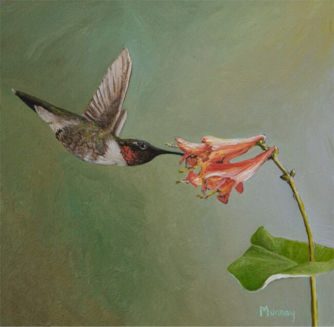 Karla Murray Painting Humming Song Oil on Board