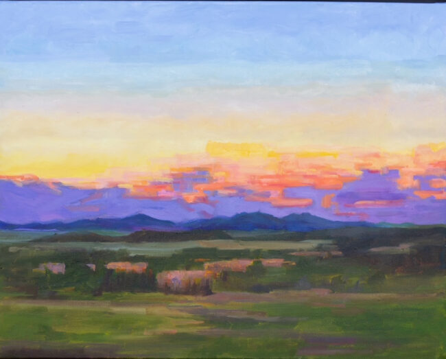 Mallory Sharp Painting 11 Mile Sunrise Oil on Canvas