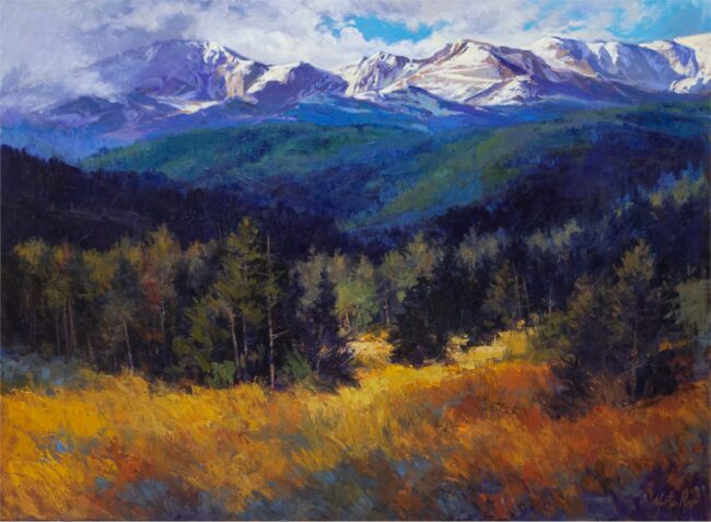 Martha Mans Painting Pikes Peak Commission Oil on Canvas