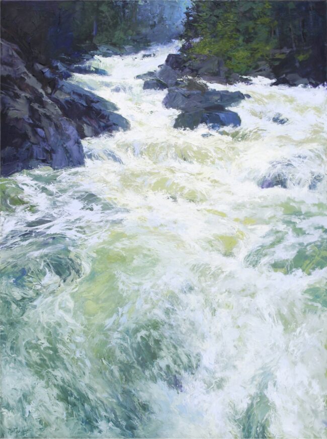 Martha Mans Painting Spring Runoff Oil on Canvas