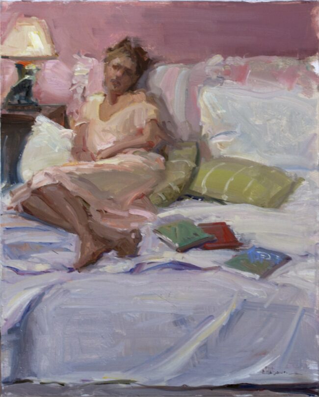 Nancy Chaboun Painting Lazy Morning Unframed Oil Sketch