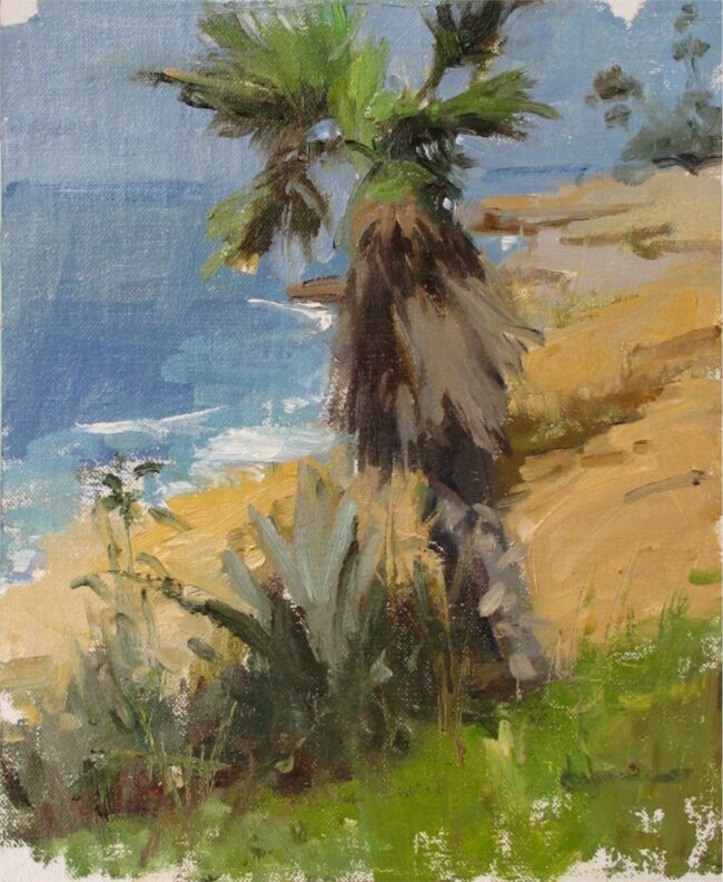 Nancy Chaboun Painting Palm Coast Unframed Oil Sketch