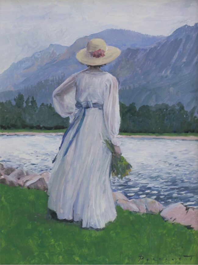 Rachel Personett Painting Lady of the Lake Oil on Panel
