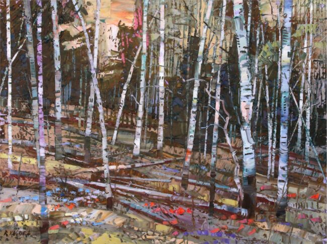 Robert Moore Painting Deadfall Oil on Canvas