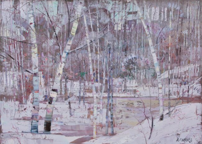 Robert Moore Painting Heart of Winter Oil on Canvas