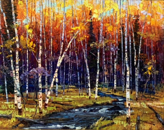 Robert Moore Painting Pleasant Days Oil on Canvas