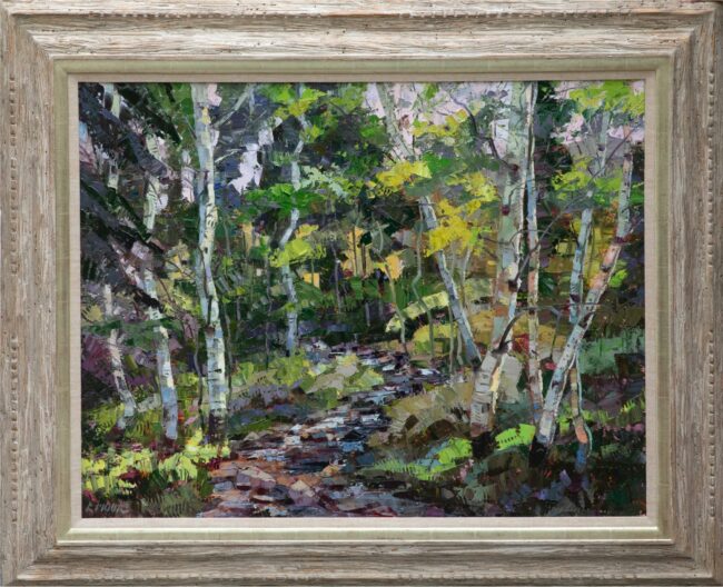 Robert Moore Painting Summer Stream Oil on Canvas