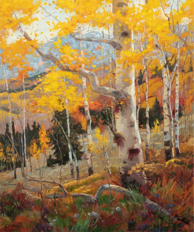Robert Moore Painting The Reason They Call It Fall Oil on Canvas