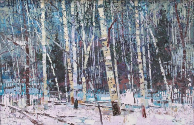 Robert Moore Painting Winter's Best Oil on Canvas