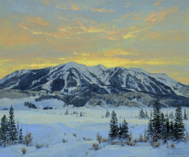 Robert Peters Painting Crested Butte Commission Oil on Linen