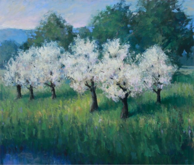 Seth Winegar Painting Spring Full Bloom Oil on Panel