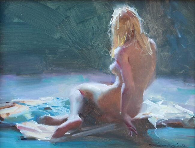 Zhaoming Wu Painting Backlit Oil on Panel