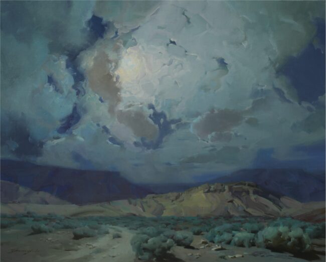Zhaoming Wu Painting Moonlight Sonata Oil on Linen