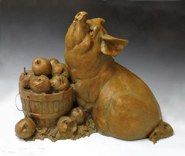 Sandy Scott Sculpture Orchard Porker Bronze