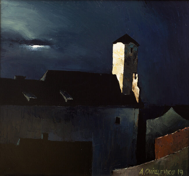Alexandr Onishenko Painting Moonlight Oil on Canvas