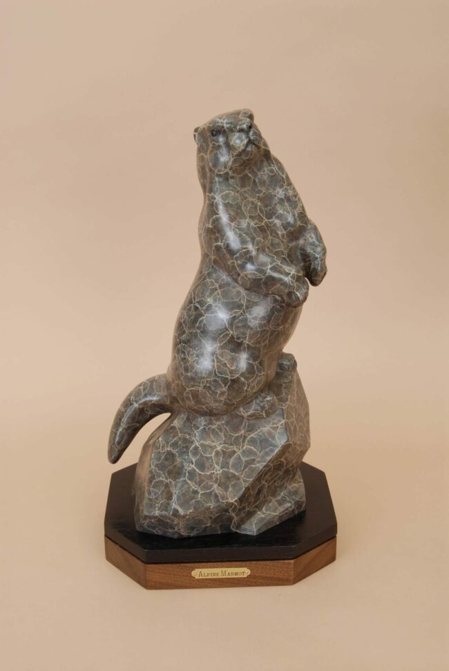 Gerald Balciar Sculpture Alpine Marmot Bronze