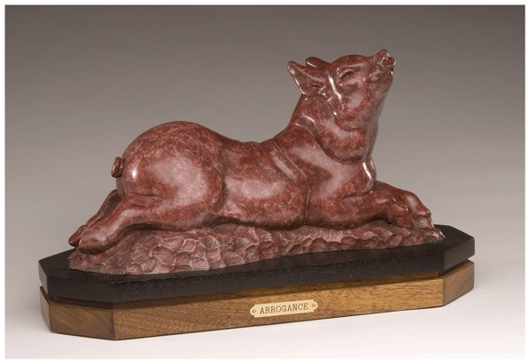 Gerald Balciar Sculpture Arrogance Bronze