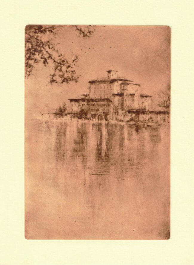 Kent Talmage-Bowers Printmaking Lake at the Broadmoor Photo Etching