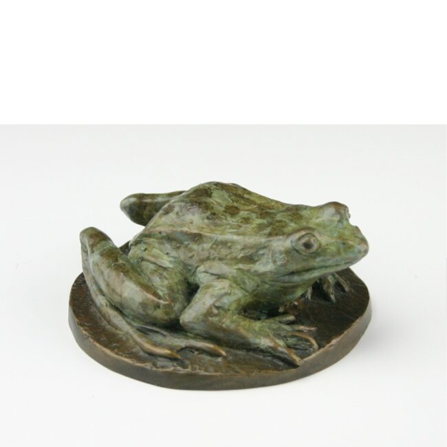 Mark Dziewior Sculpture Leopard Frog I Bronze